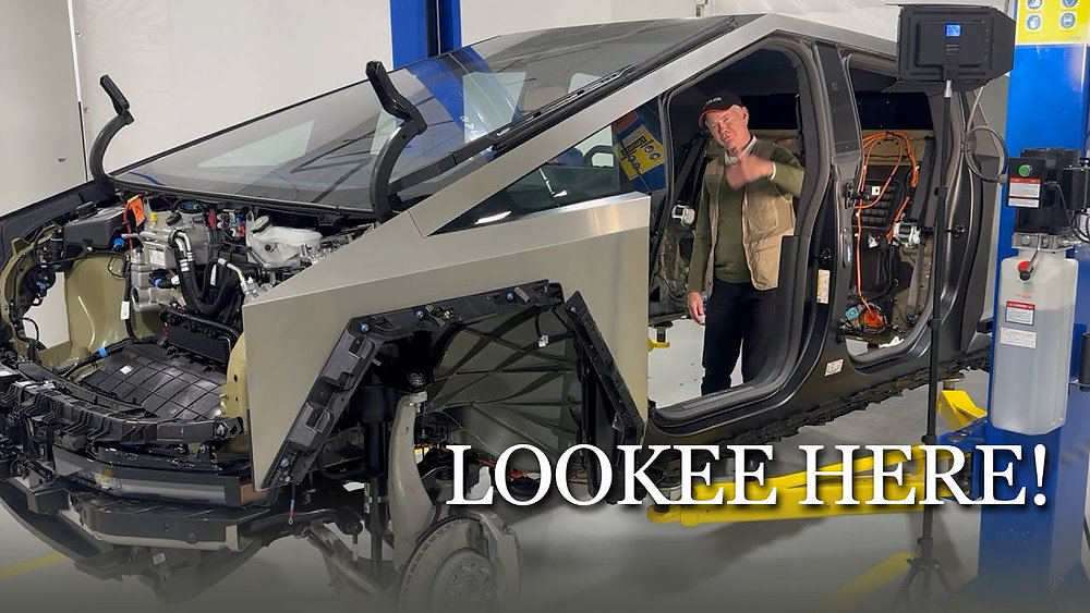 Greened Cybertruck Luck Teardown