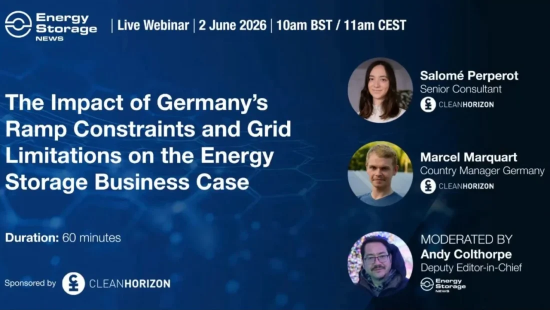 VIDEO: Germany’s ramp constraints, grid limitations and their impact on the energy storage business case