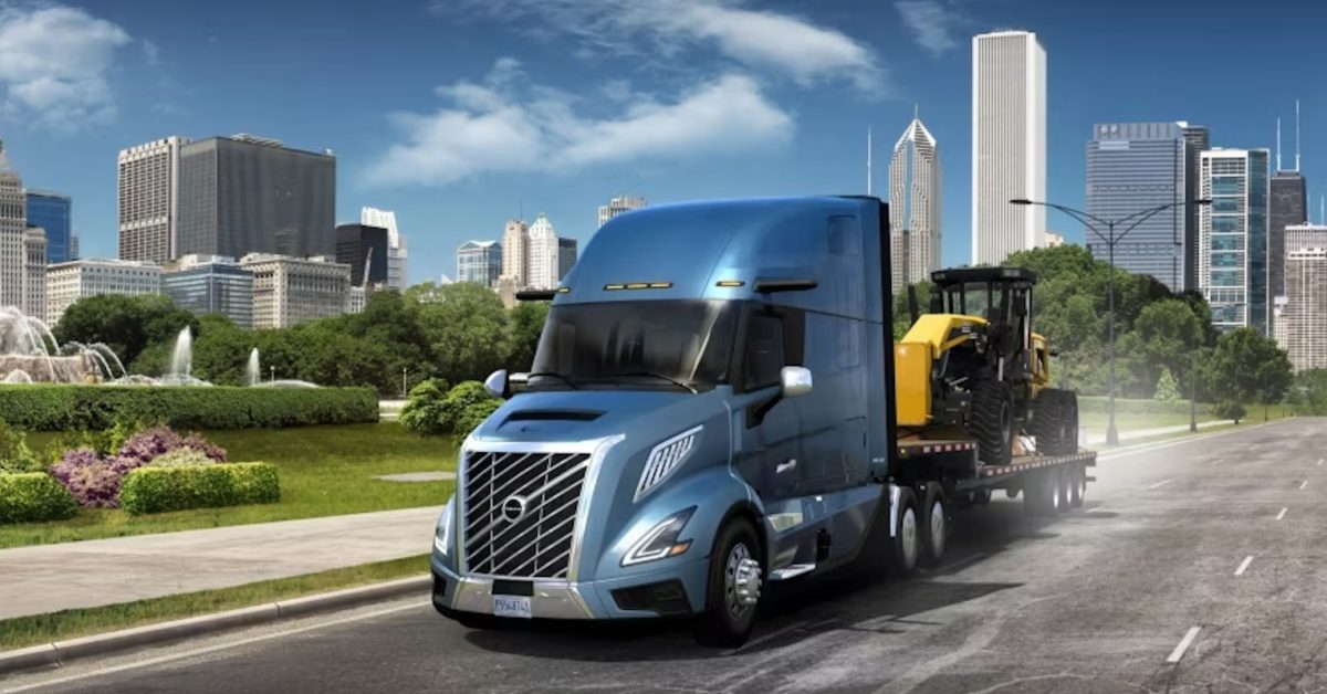 Volvo Electric semi trucks charge up American Truck Simulator