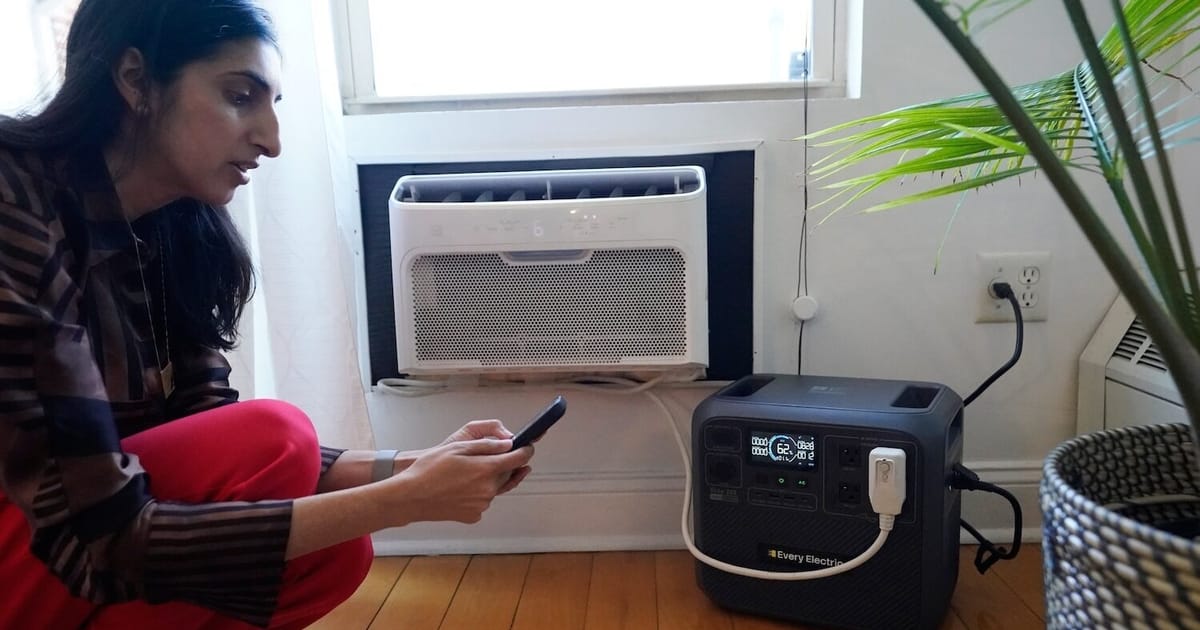 Plug-in batteries kept NYC renters cool during record heat wave