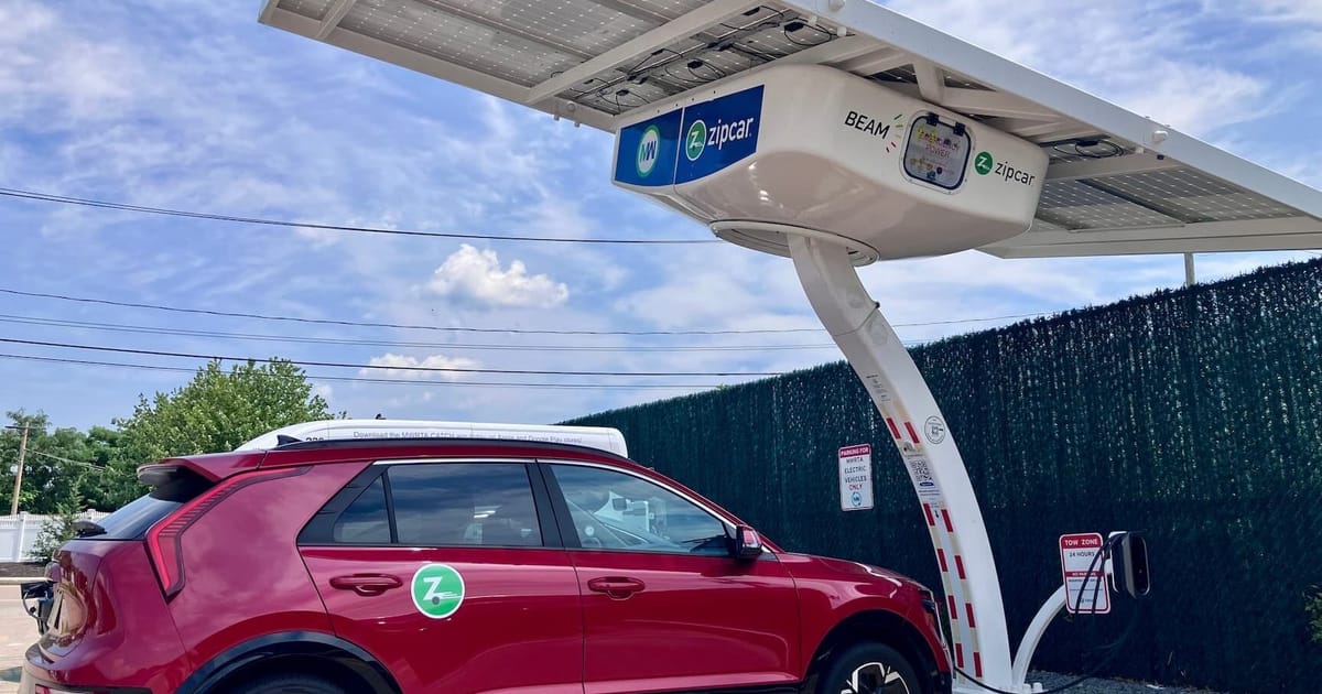 Solar-powered EV carshare pilot launches in Massachusetts