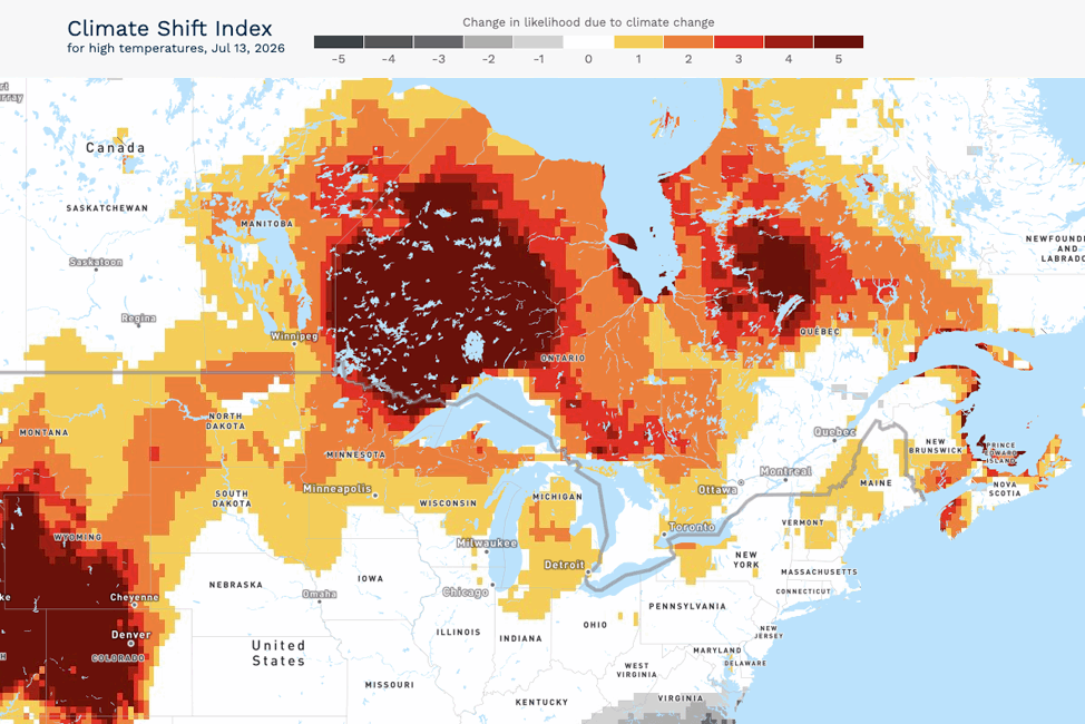 Dangerous and historic wildfire smoke pollution event engulfs the U.S. and Canada