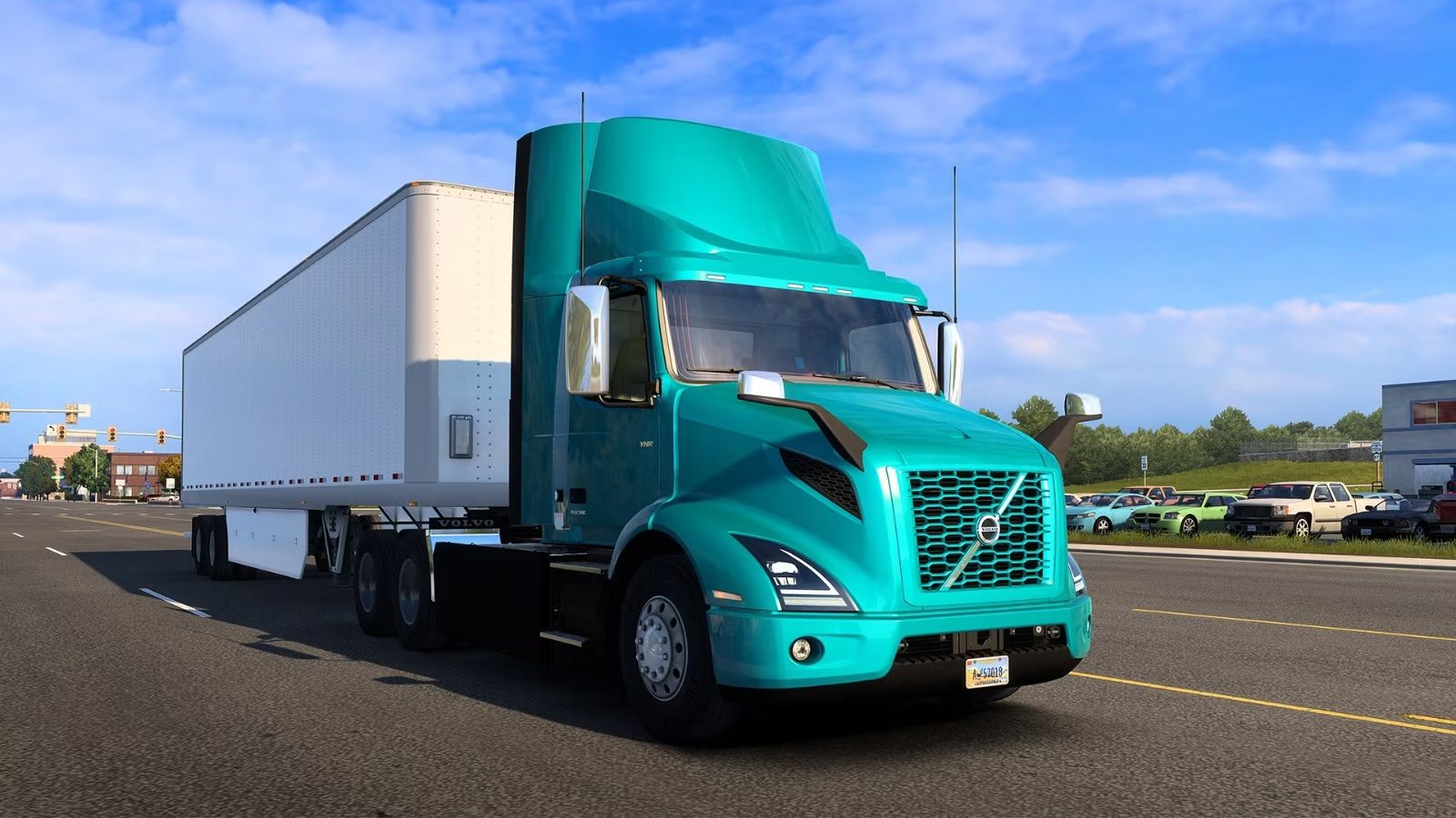 Volvo Electric semi trucks charge up American Truck Simulator