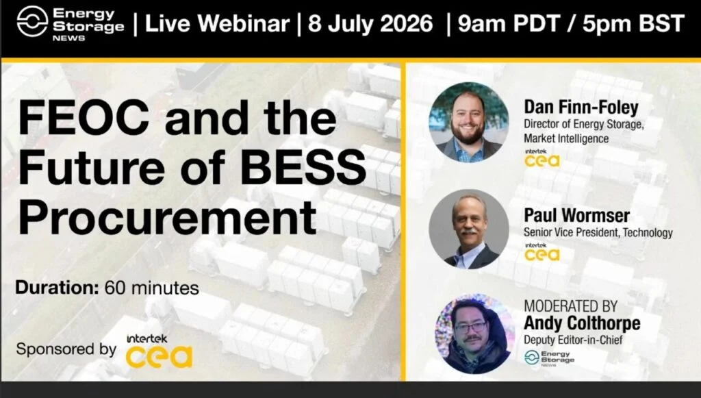 VIDEO: FEOC and the Future of BESS Procurement, a webinar with Intertek CEA
