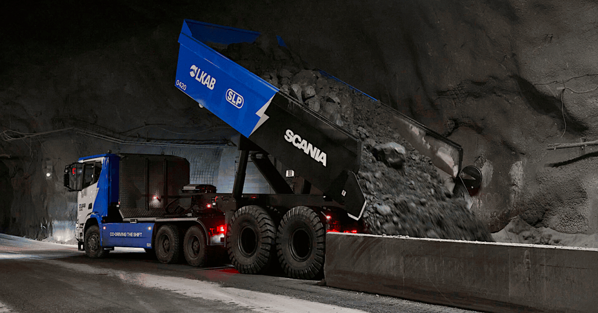 130-ton electric trucks 4,000 feet beneath the surface of the Earth 