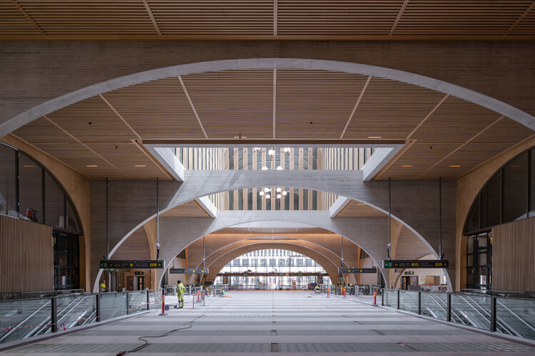 Reused Brick and Timber Shape Reiulf Ramstad Arkitekter's New Railway Station in Sweden