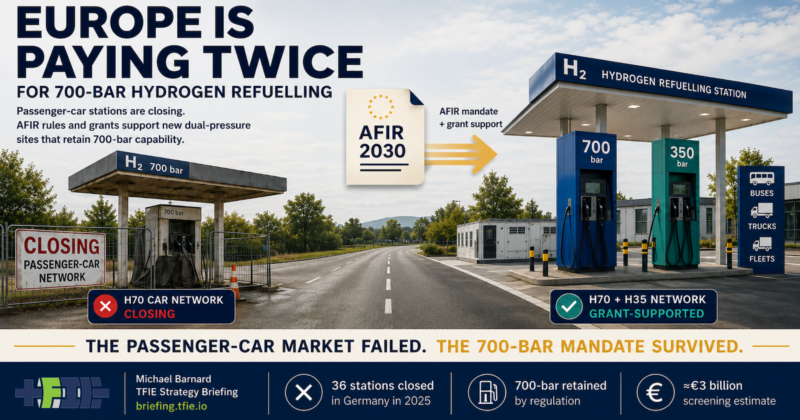 Europe’s 700-Bar Hydrogen Network Is Closing And Reappearing