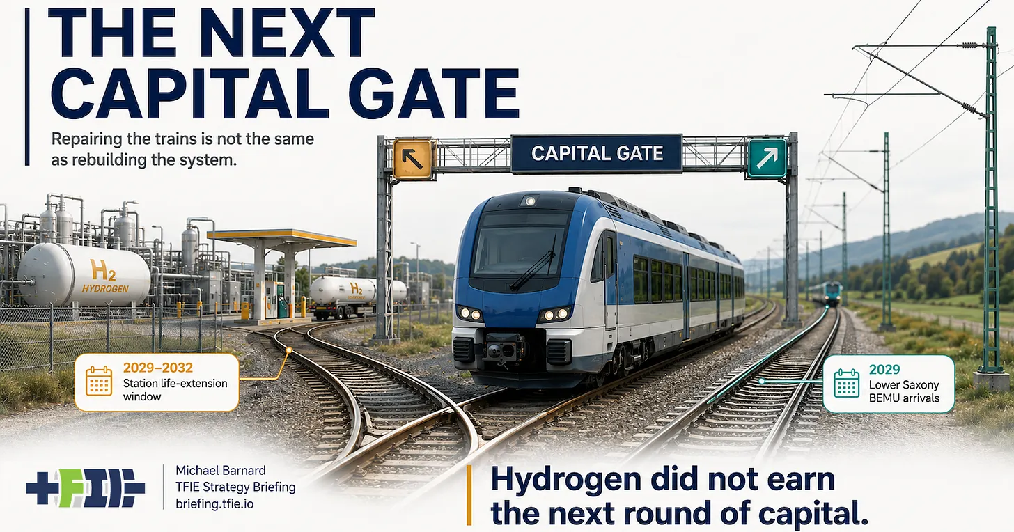 Lower Saxony’s Hydrogen Trains Are Now A Battery Exit Strategy Problem