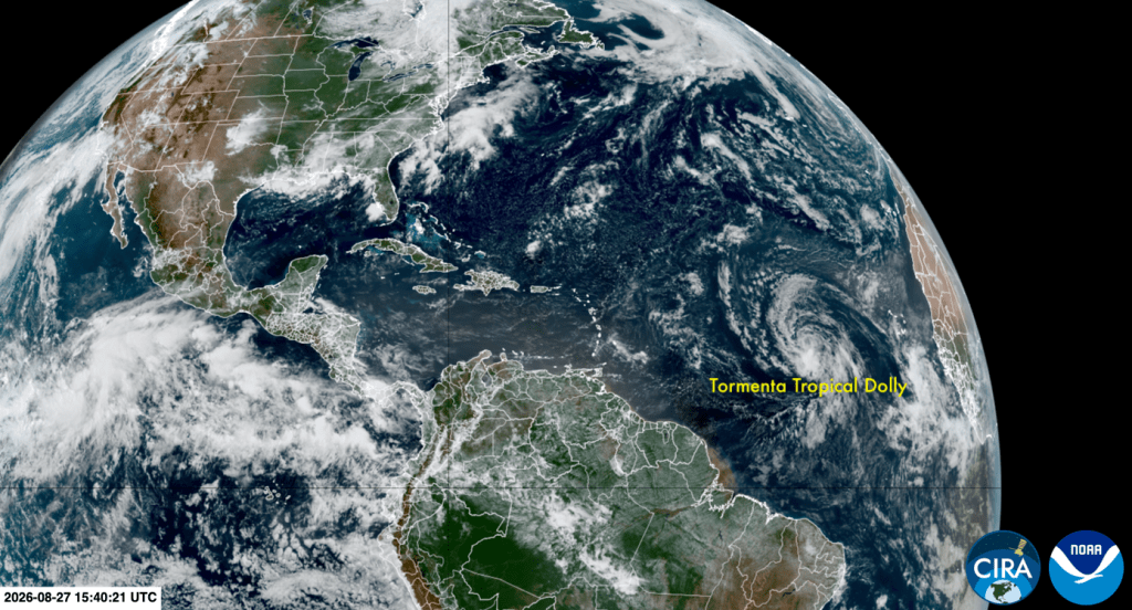 Se forma la tormenta tropical Dolly en el Atlántico