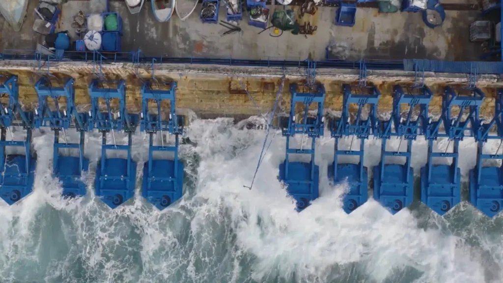 Stronger waves generate higher output at wave energy site