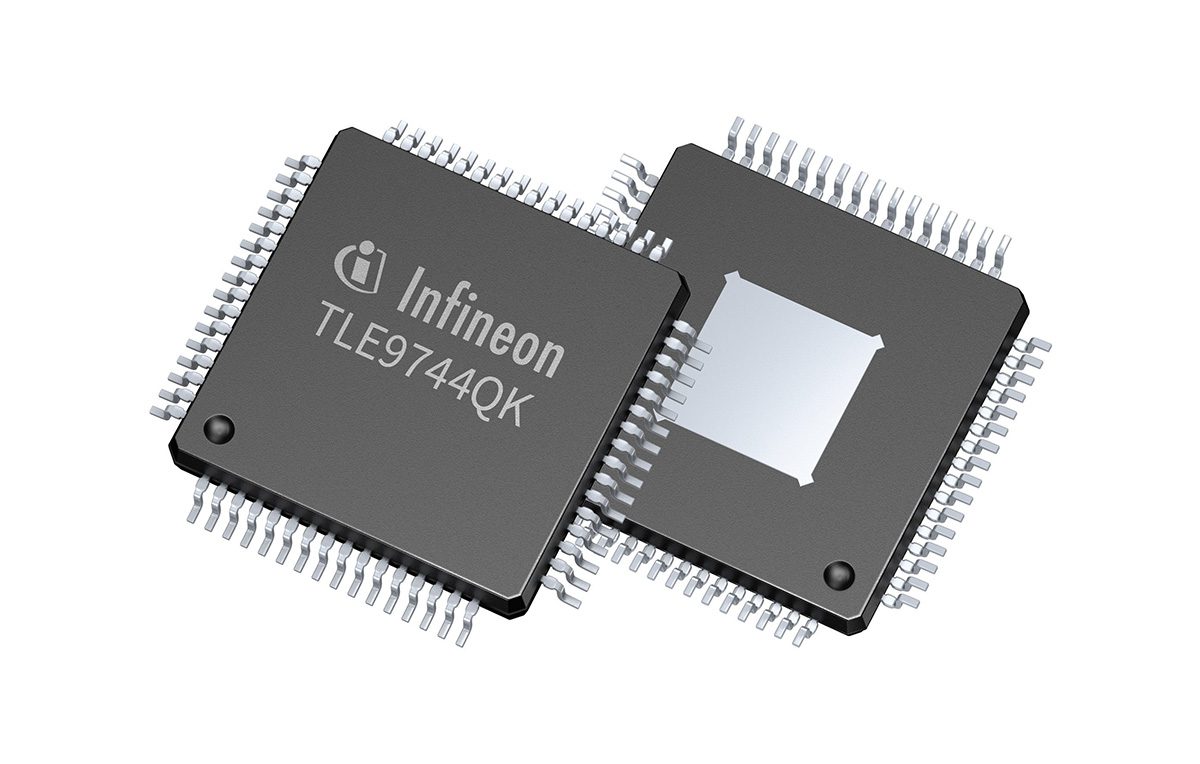 Infineon’s TLE9744QK PMIC integrates resolver excitation and safety logic for EV inverters