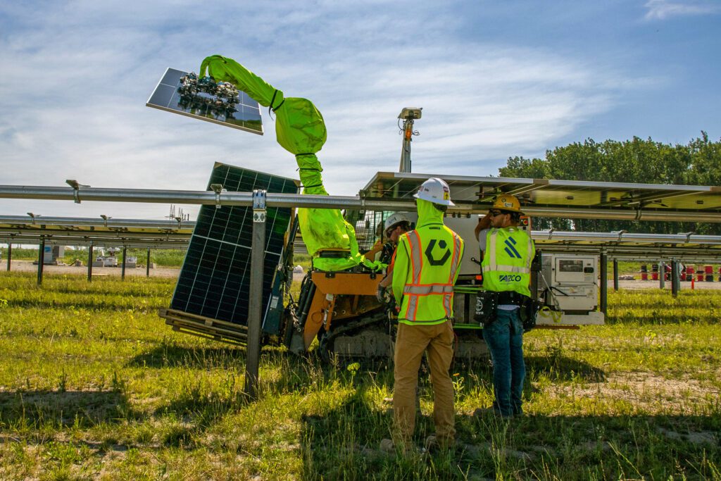 Are AI-powered robots the future of solar construction?