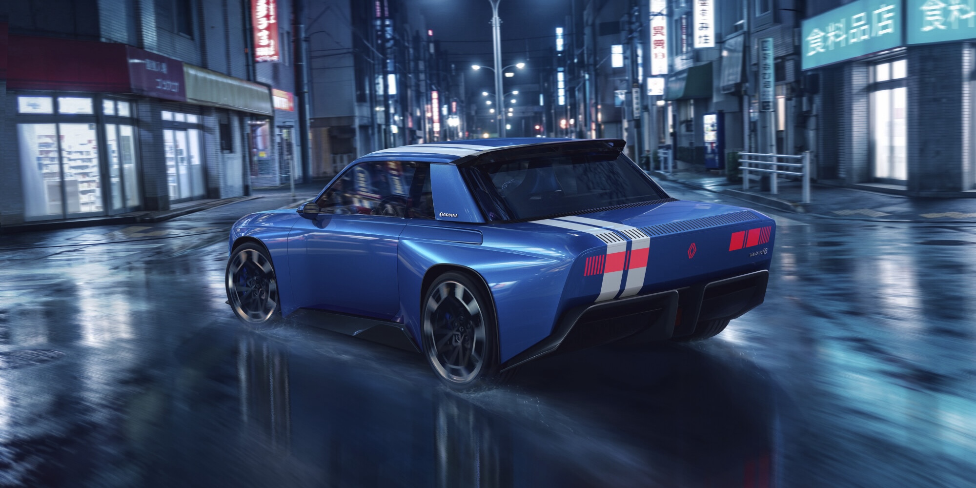 Renault 8 Gordini reborn as 270 hp electric rally retromobile