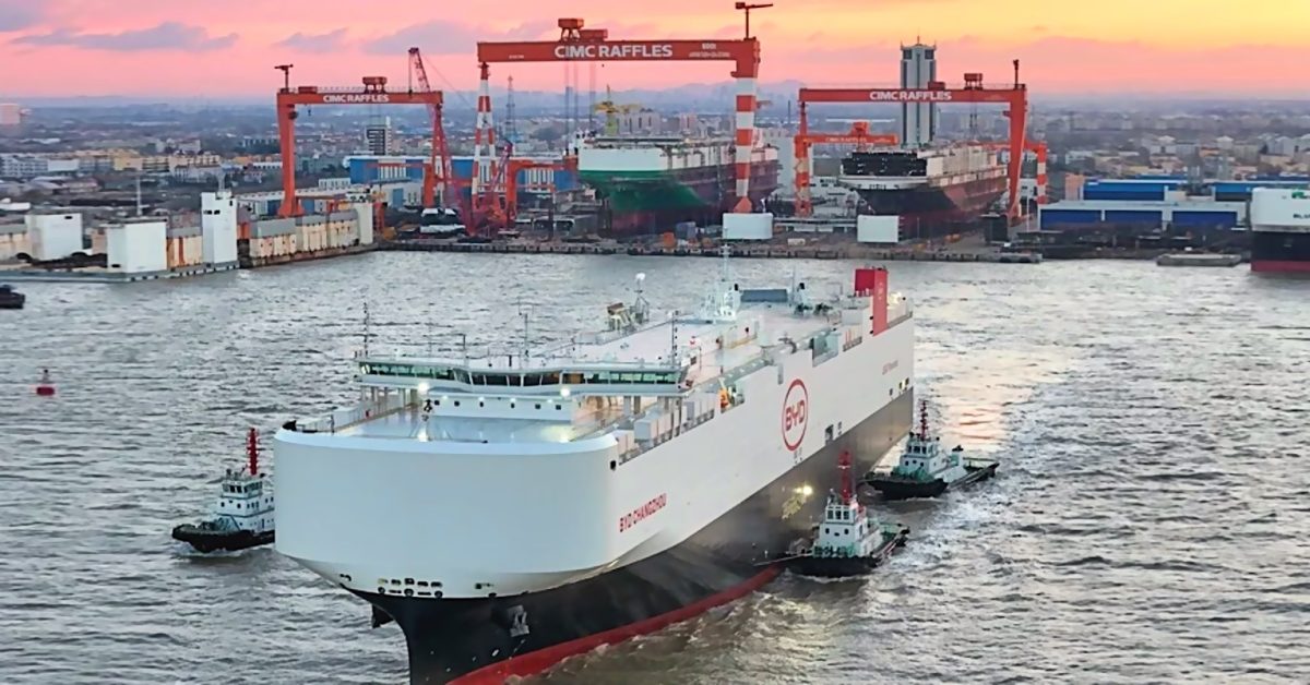 Last year, BYD bought the world’s largest car carrier – they just ordered 10 more
