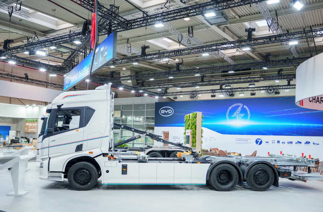 BYD Launches Major 44-Metric Ton Electric Truck in IAA Transport