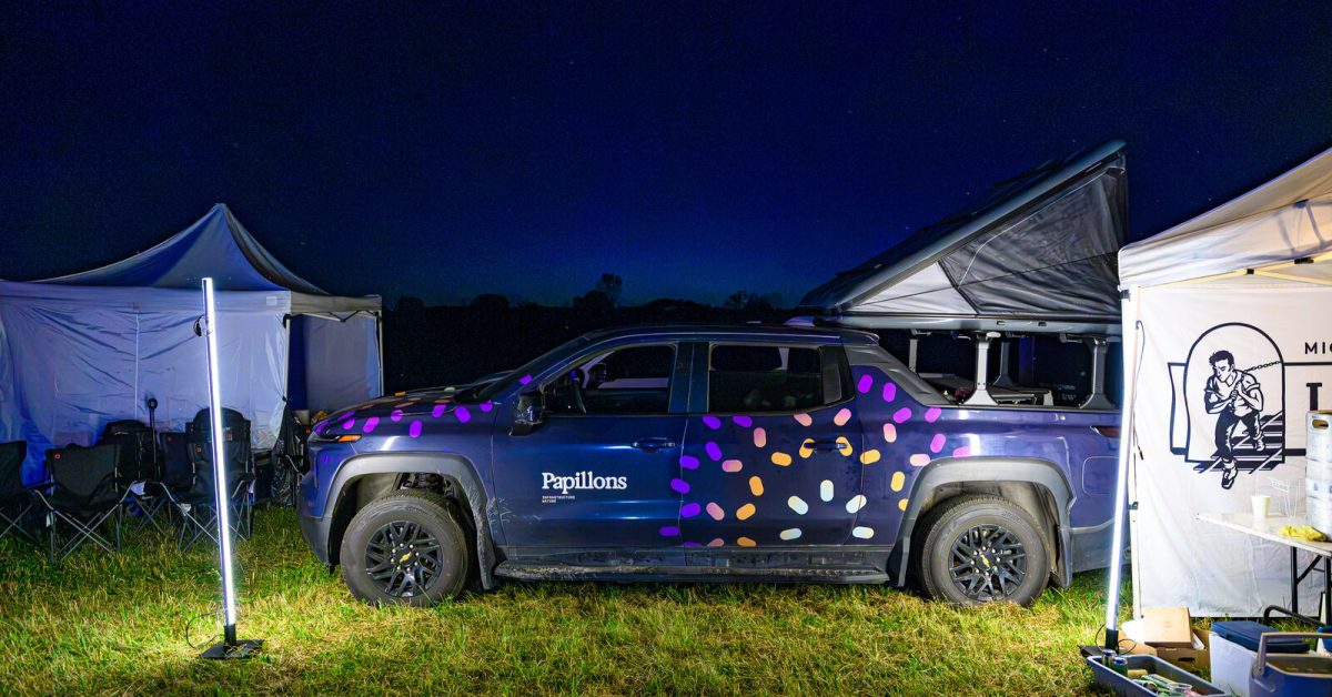 Two Silverado EVs and a 150 kWh battery powered this entire concert tour