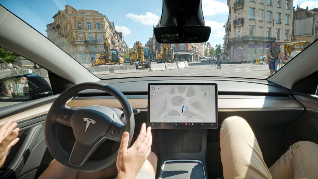 This Tesla FSD Ride Through Brussels Went Well. Mostly