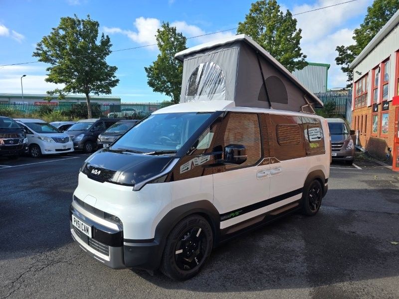 Kia’s PV5 electric campervan has two beds and a fully equipped kitchen [Images]