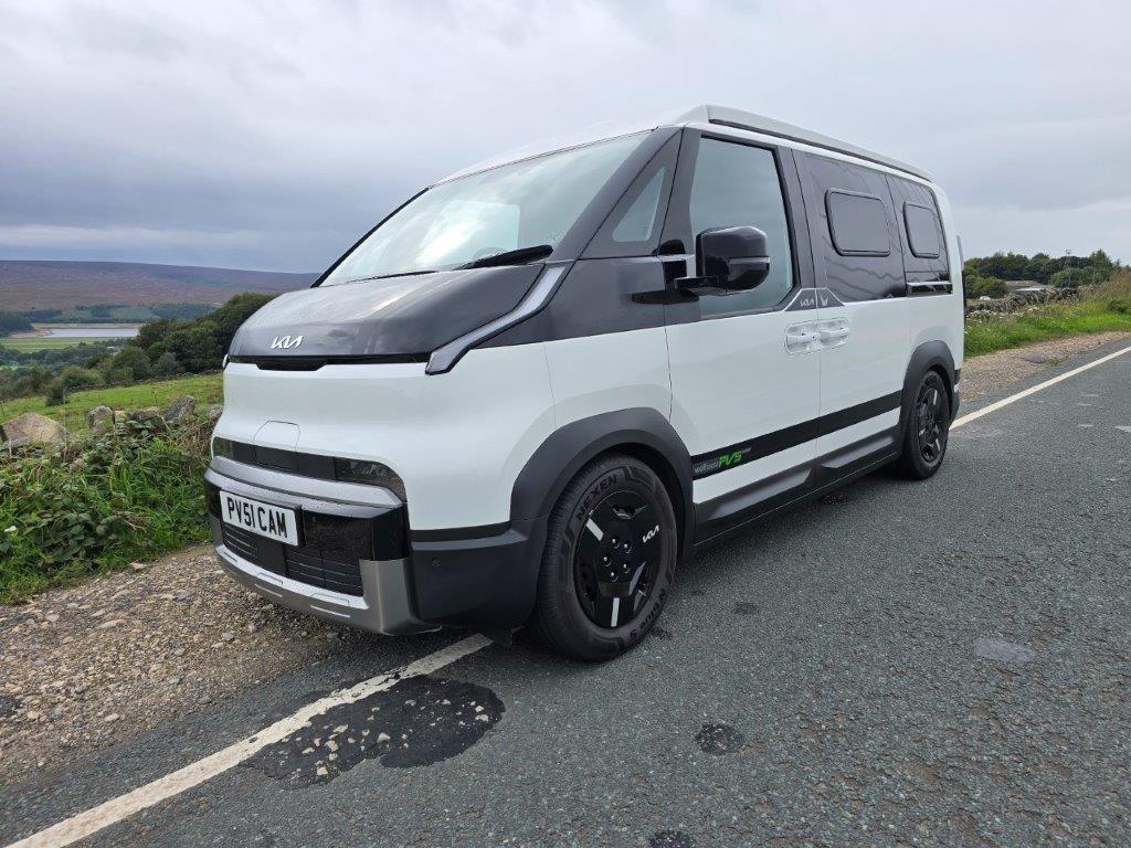 Kia’s PV5 electric campervan has two beds and a fully equipped kitchen [Images]