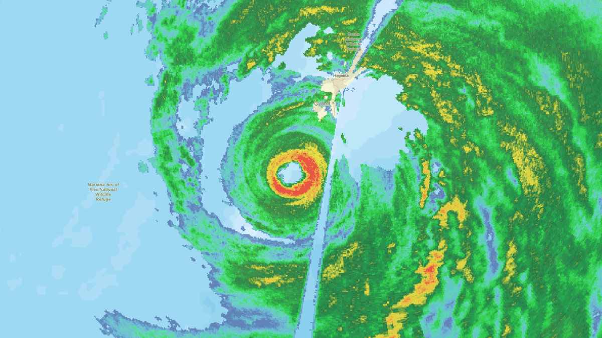 Super Typhoon Champi intensifies to a Cat 5 after battering Guam