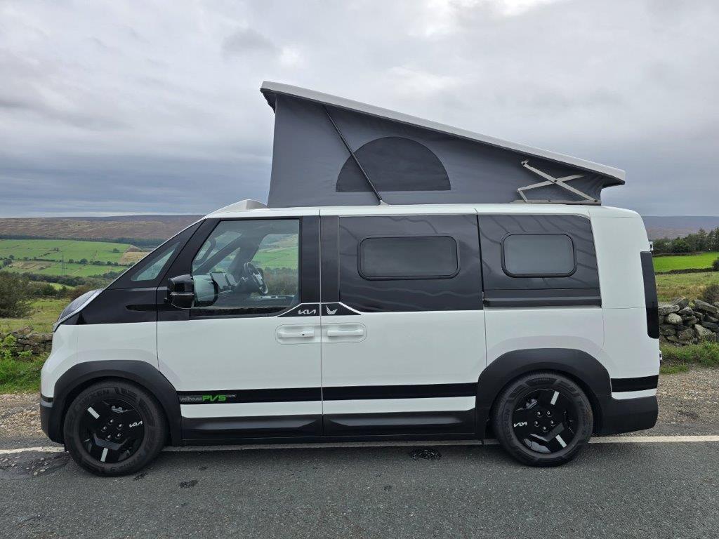 Kia’s PV5 electric campervan has two beds and a fully equipped kitchen [Images]