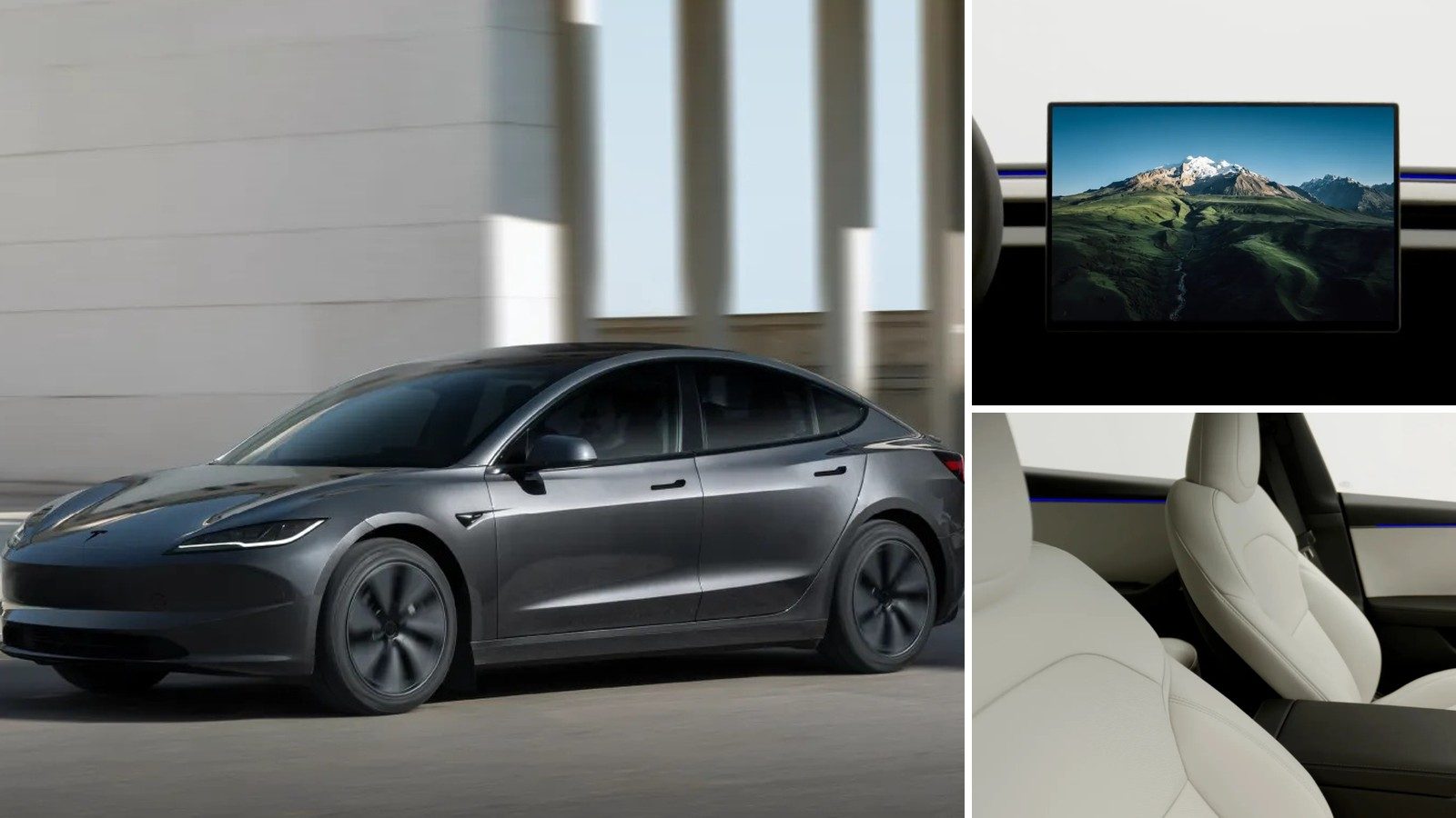 Tesla upgrades China Model 3 with 16-inch screen and V2L, US left out